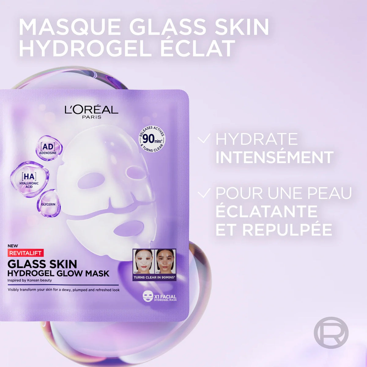 L'Oréal Paris Revitalift Filler Masque Glass Skin Hydrogel