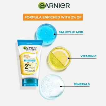 Garnier Fast Clear Daily Exfoliating Wash 50ml