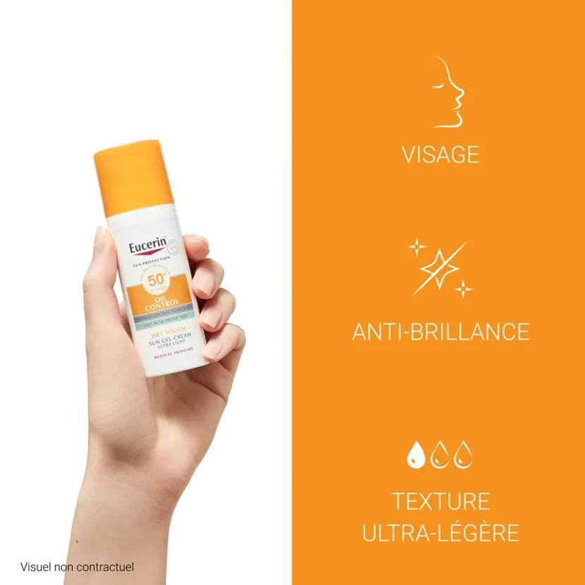 EUCERIN ECRAN Oil Control - Toucher Sec SPF50-50ml