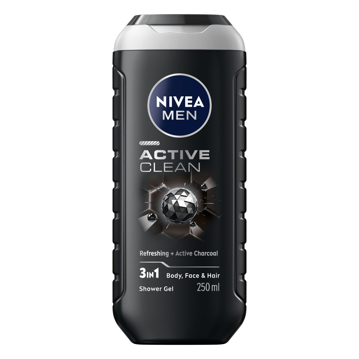 NIVEA MEN, Gel douche 3en1 Active Clean, 250ml - Nivea | BeautyForYou.ma