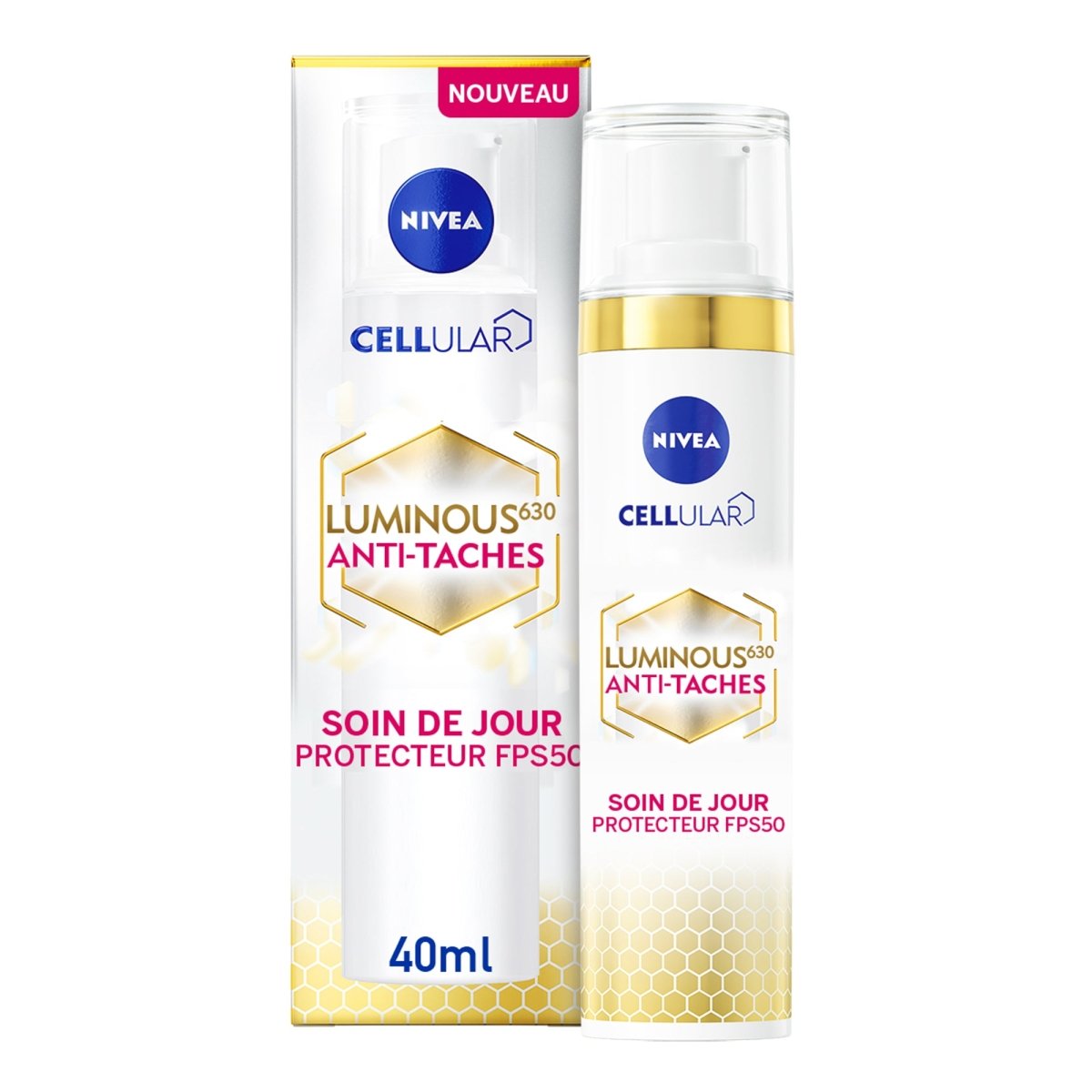 NIVEA Soin de jour anti - taches SPF 50 LUMINOUS 630 40ml - Nivea | BeautyForYou.ma