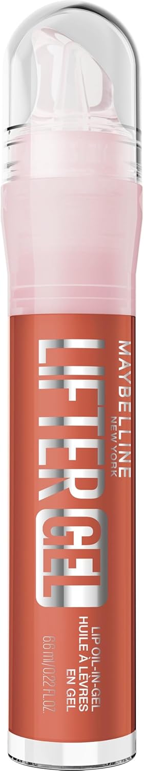 Maybelline Lifter Gel - Brillant à Lèvres Huile en Gel - Brillance Effet Miroir & Lèvres Rebondies - Hydratation 24H - Pen Twist Précis - Teinte : 007 - Vanilla Horchata