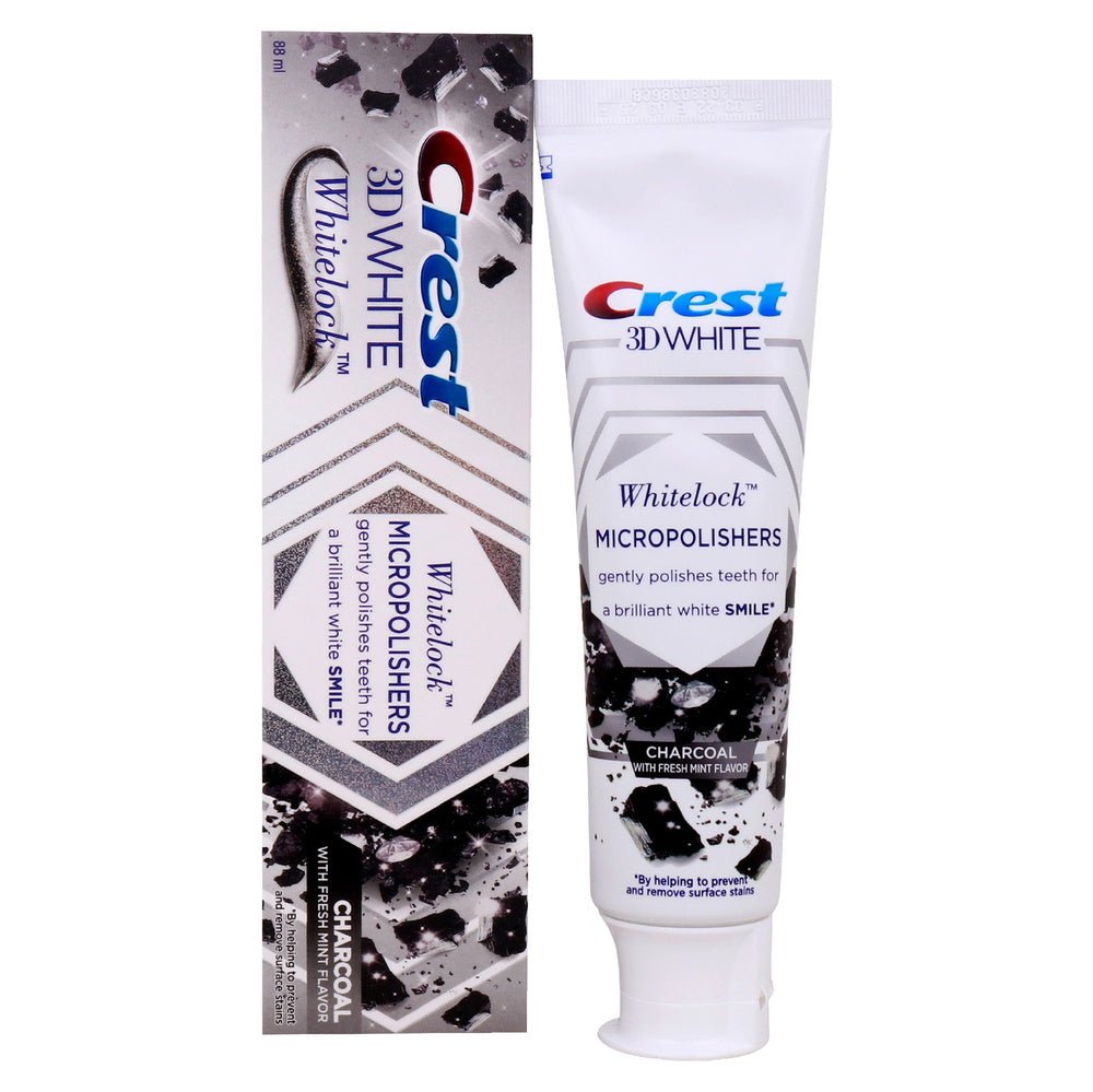Crest 3D White Dentifrice Blancheur Whitelock Charbon - 88ml - CREST | BeautyForYou.ma