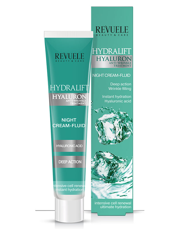 Hydralift Hyaluron Night Cream Fluid – Crème fluide de Nuit Hydratante à l’Acide Hyaluronique