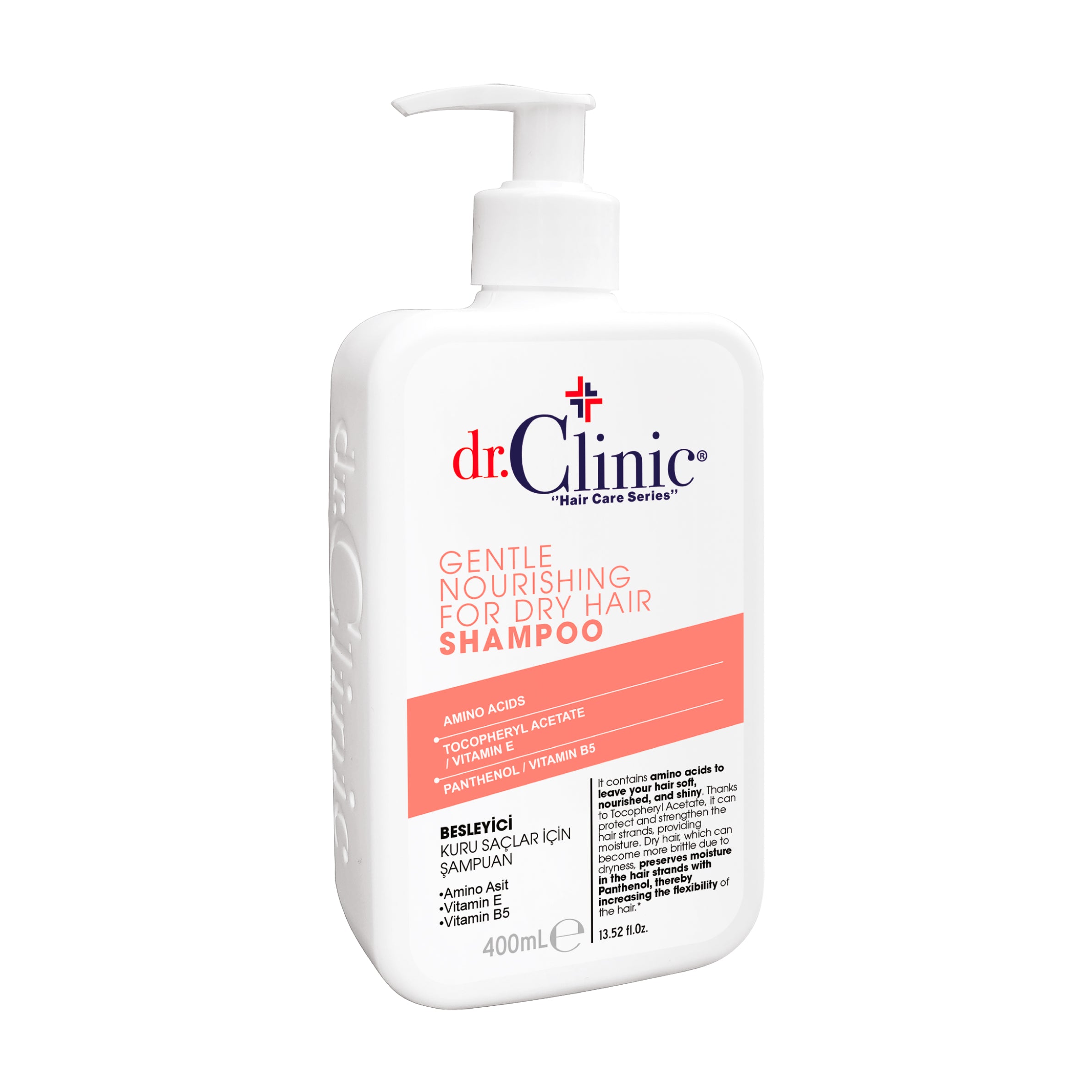 Dr. Clinic Shampooing Nourrissant Doux Pour Cheveux Secs 400 ml