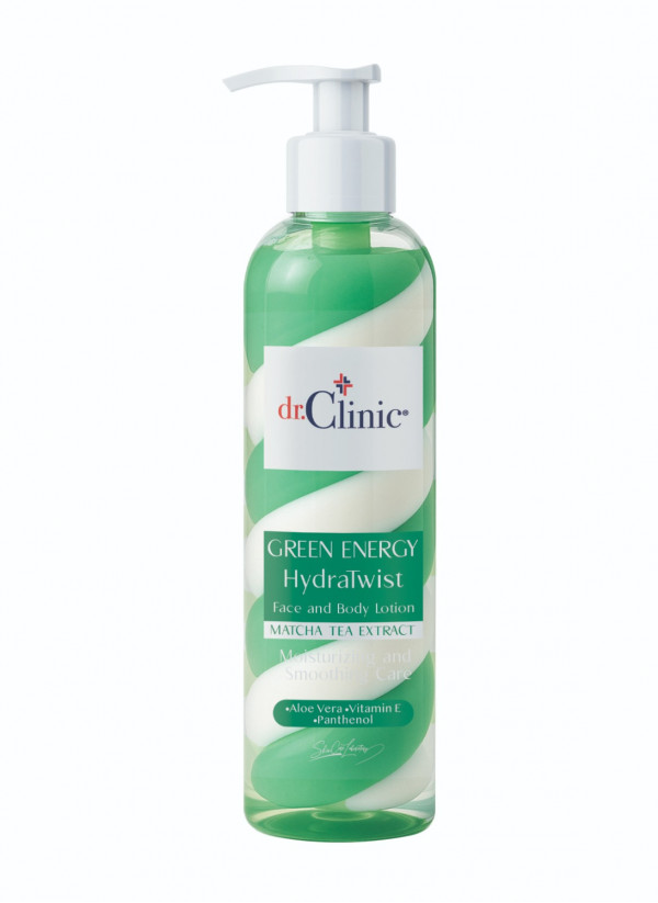 Dr. Clinic Lotion Visage & Corps Hydratwist Green Energy - Extrait de thé matcha