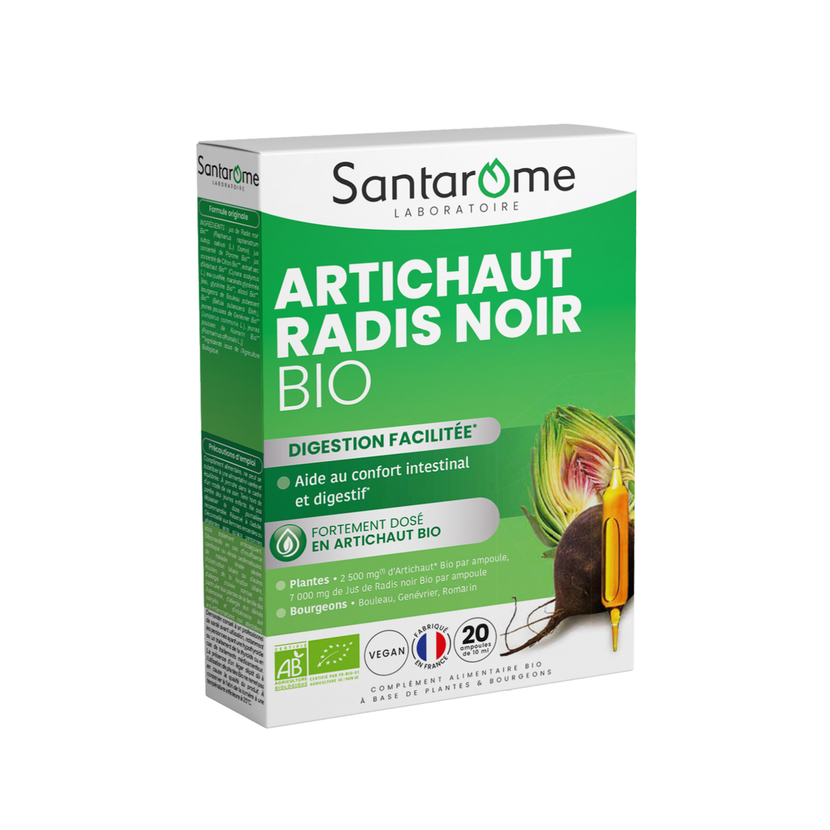 SA004 SANTAROME ARTICHAUT RADIS NOIR 20AMP