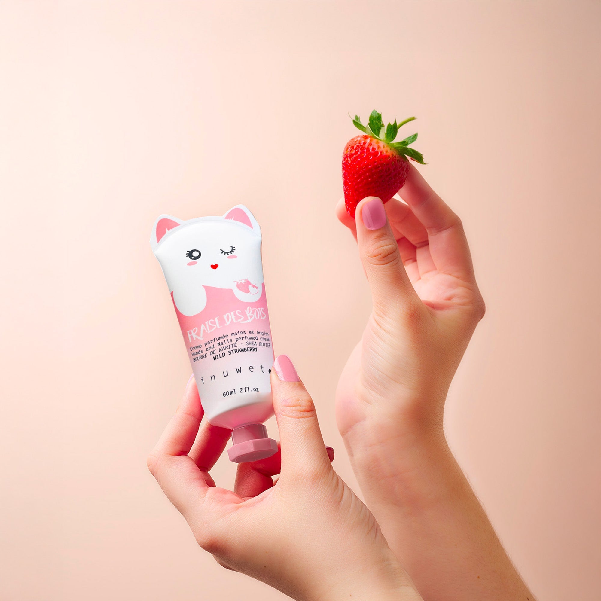 INUWET CREME MAINS CHAT FRAISE 60 ML