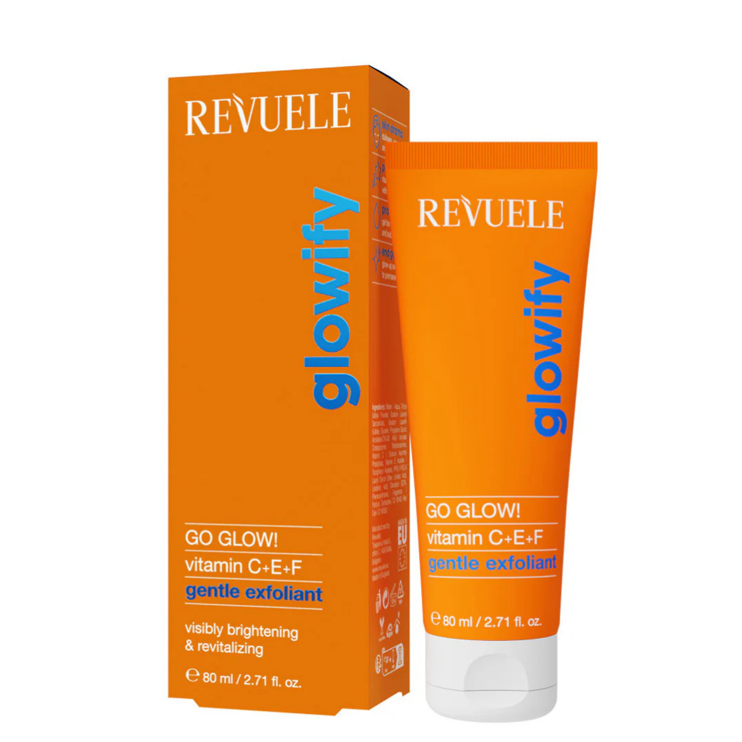 Go Glow! Gentle Exfoliant Vitamin C+E+F – Exfoliant Doux Éclat aux Vitamines C, E et F