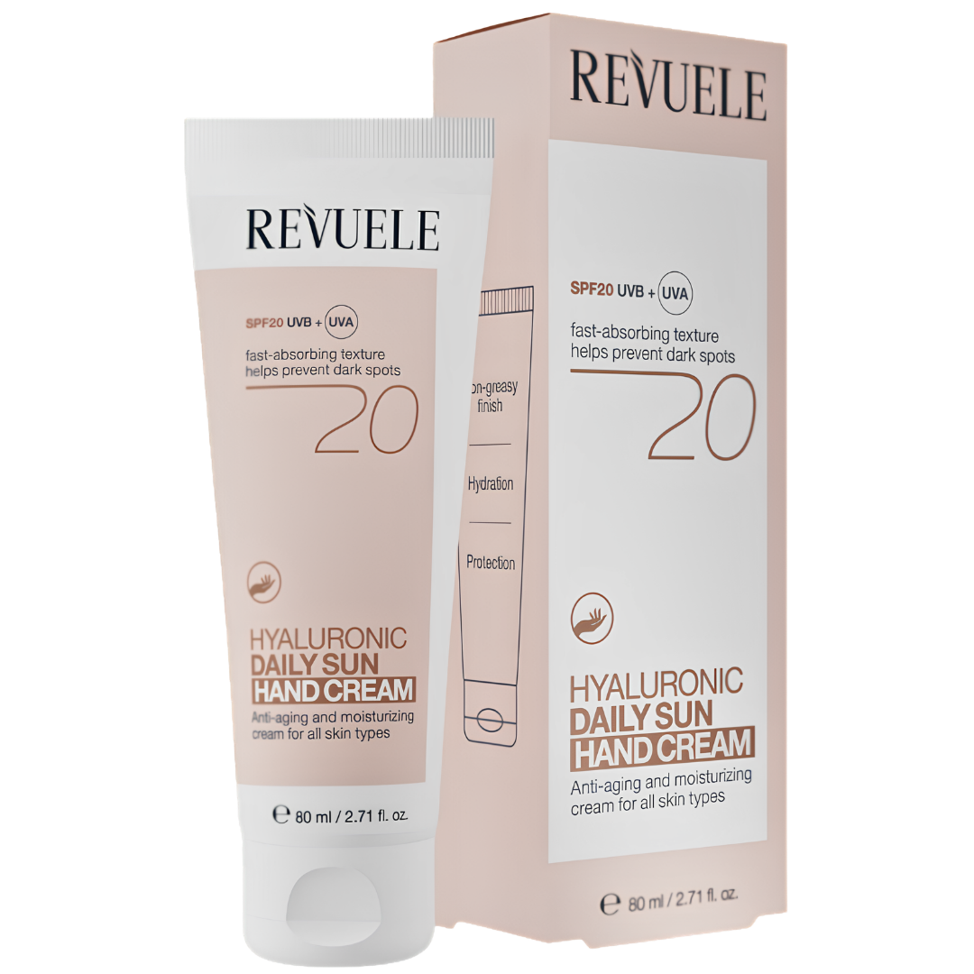 Hyaluronic Daily Sun Hand Cream SPF20- Crème Mains Hydratante SPF20 à l’Acide Hyaluronique, 80 ml