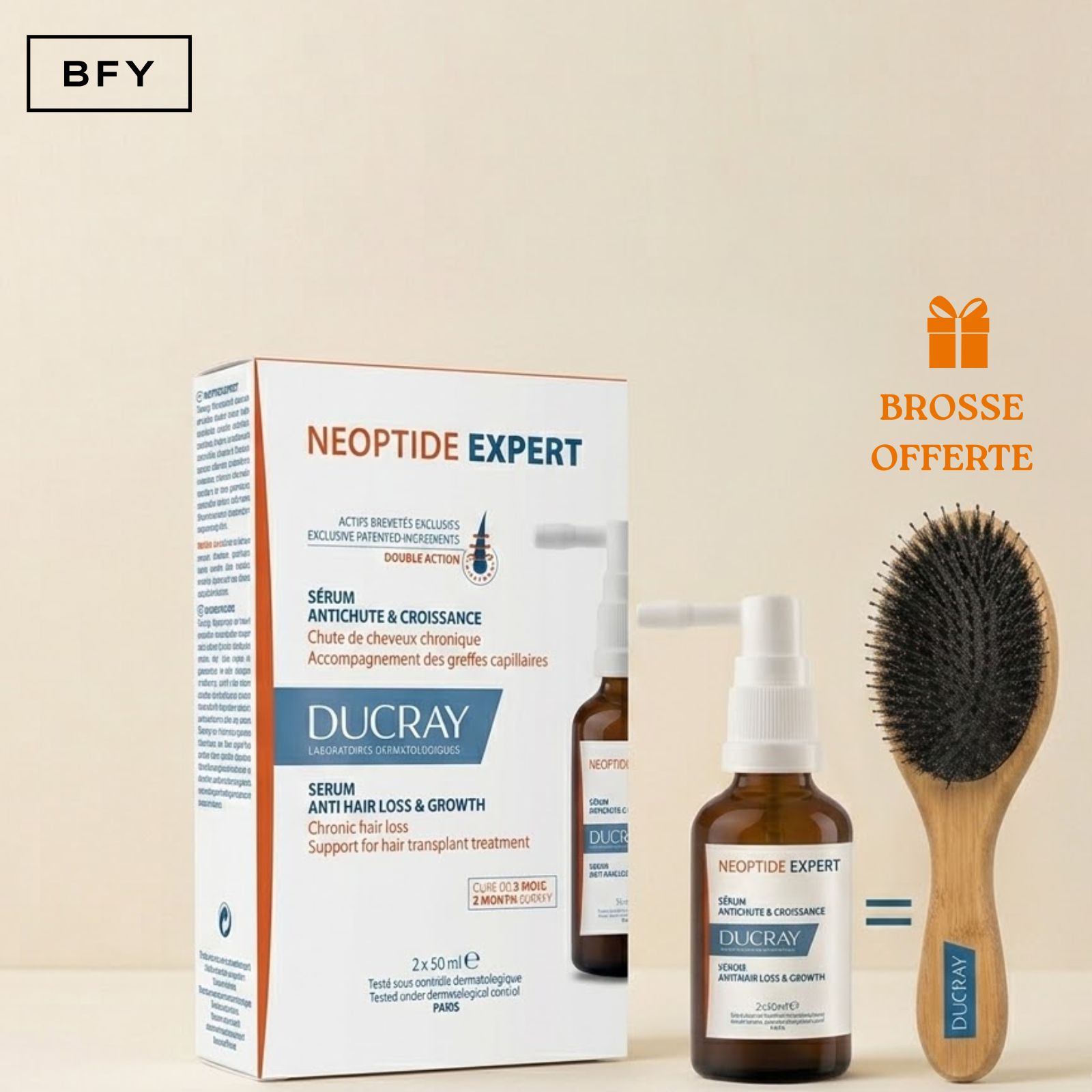 DUCRAY NEOPTIDE EXPERT SERUM ANTICHUTE = BROSSE DEMELANTE OFFERTE