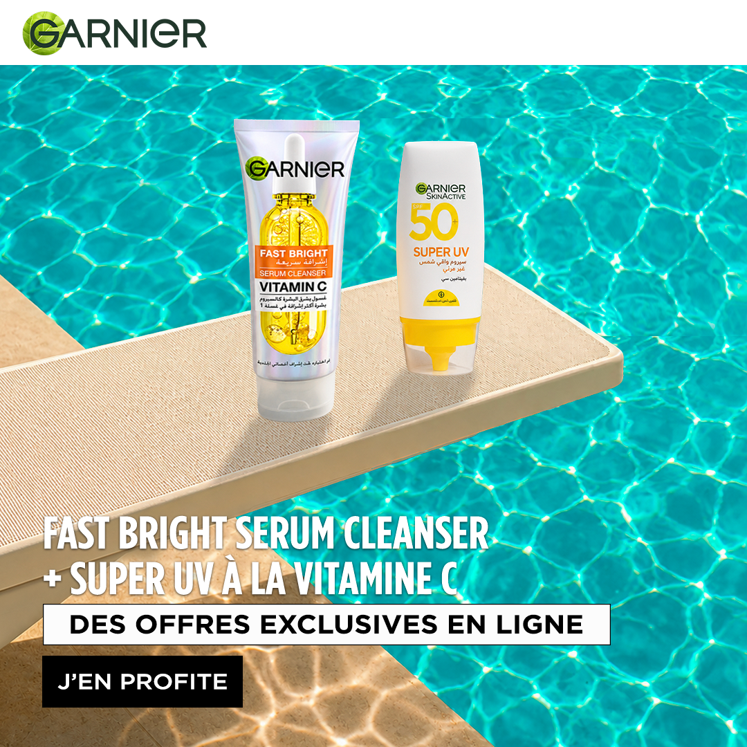 FAST BRIGHT SERUM CLEANSER + SUPER UV A LA VITAMINE C