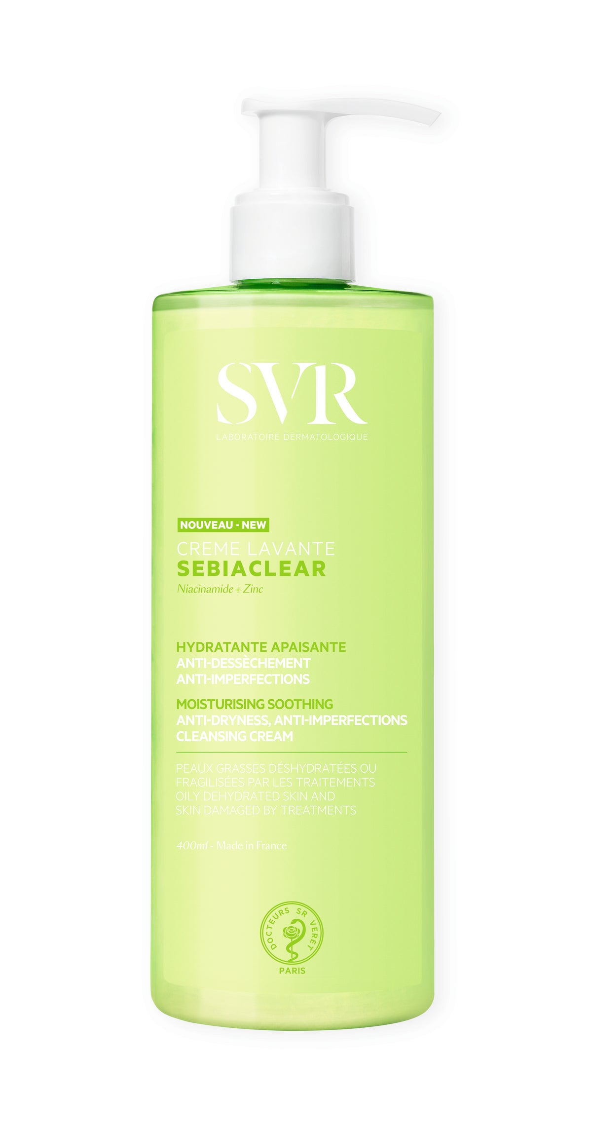 SVR SEBIACLEAR Gel Moussant 400 ML