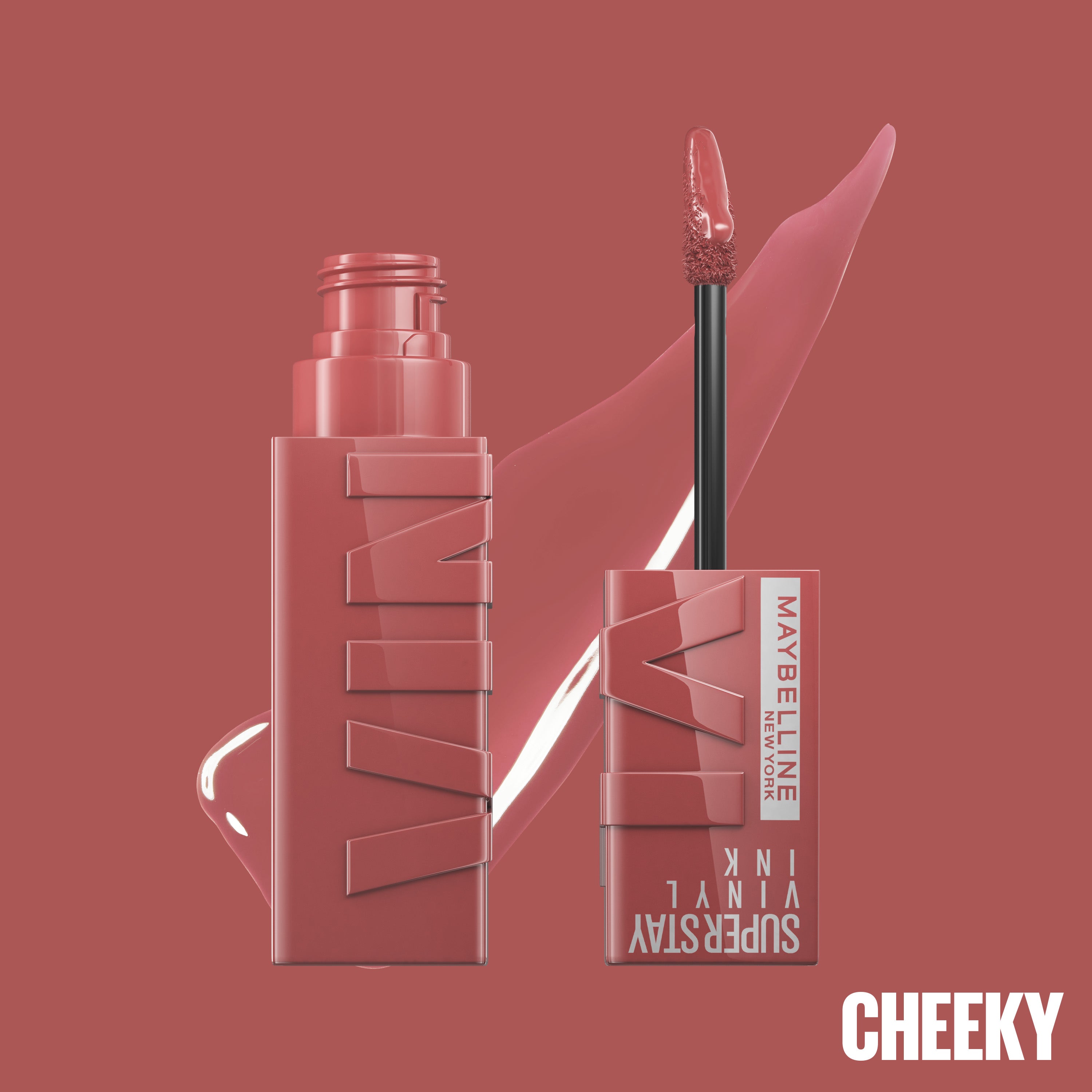 Maybelline New York - Rouge à Lèvres Liquide - SuperStay Vinyl Ink - Teinte : Cheeky (35)