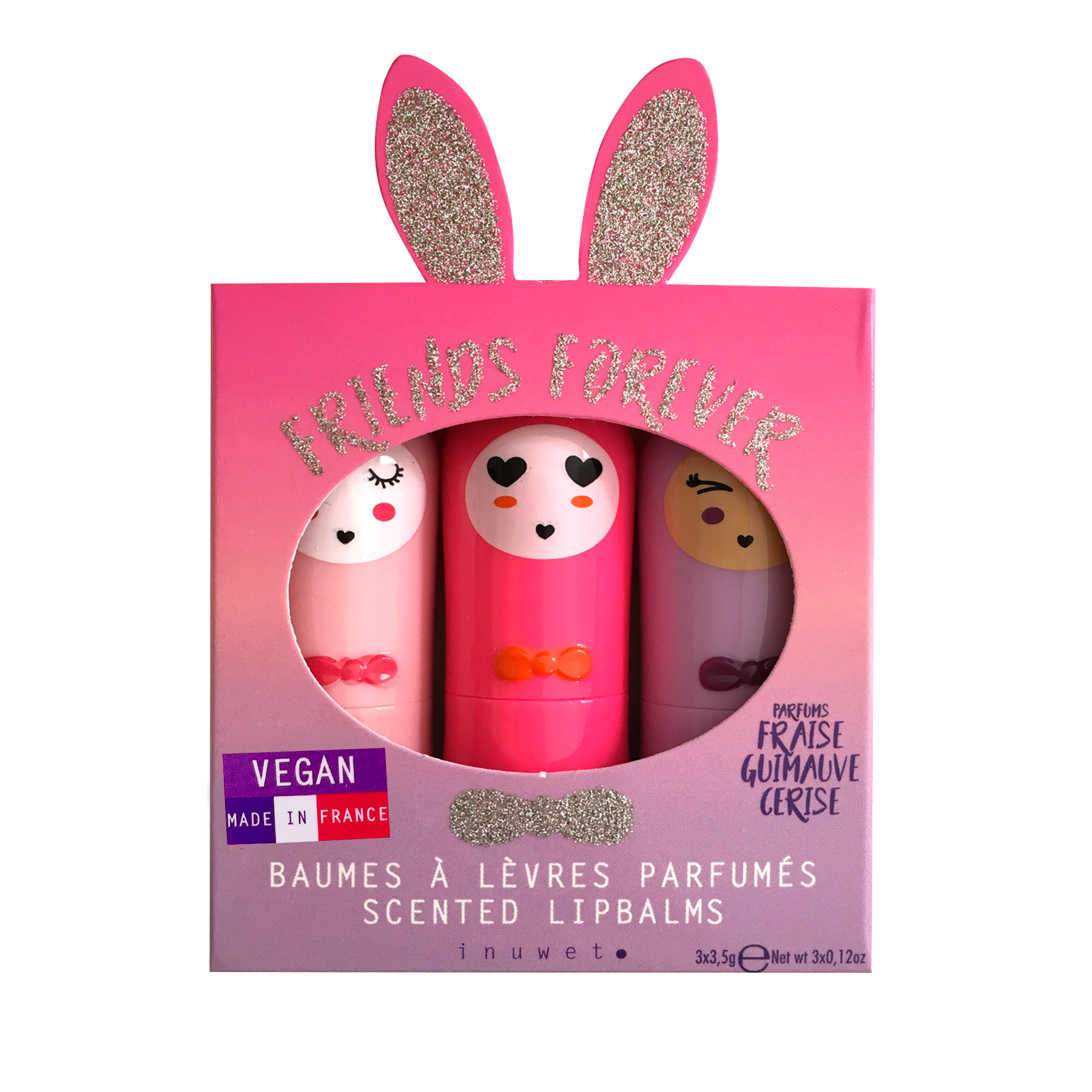 INUWET COFFRET TRIO BAUMES * FRIENDS FOR EVER B03 FUSHIA
