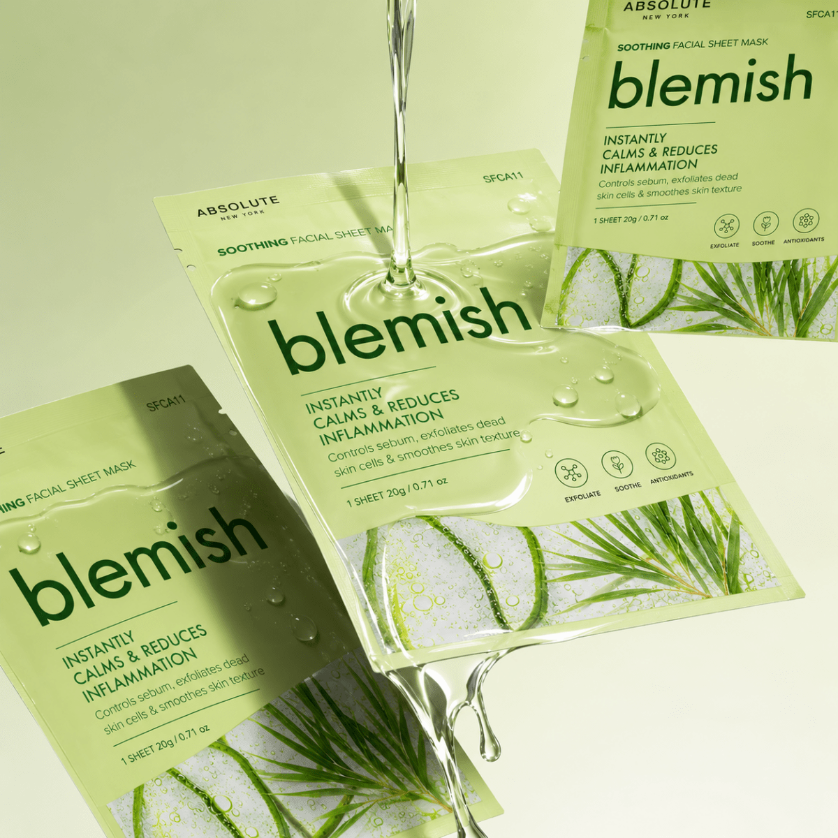 ABNY BLEMISH FACIAL SHEET MASK - ABSNY | BeautyForYou.ma
