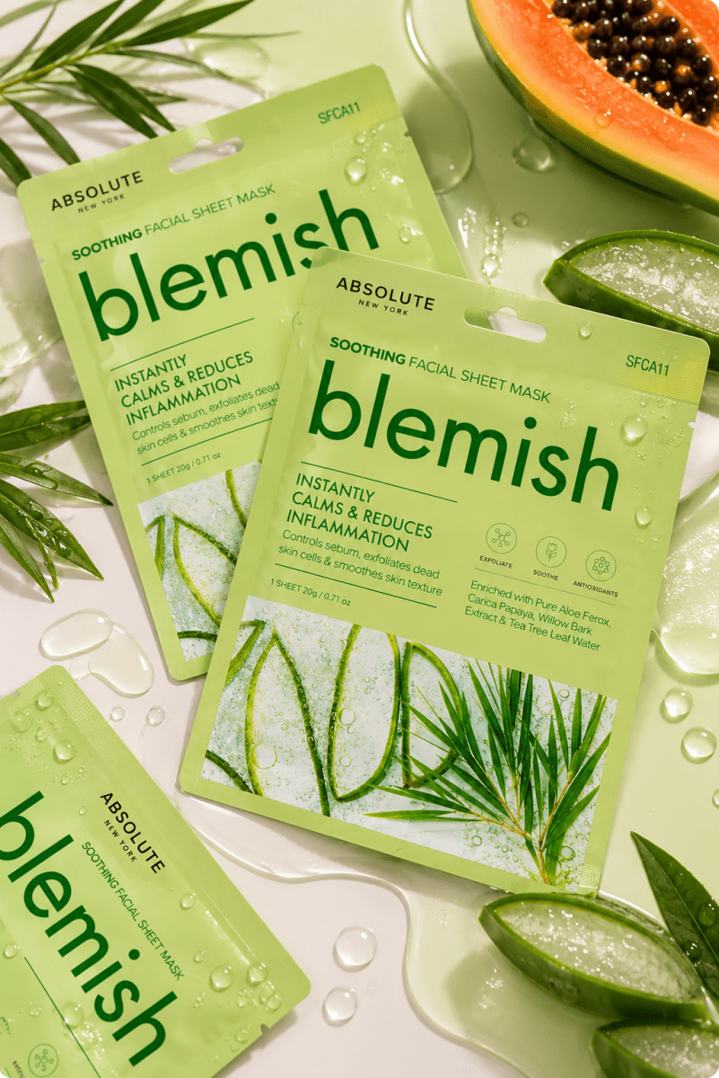 ABNY BLEMISH FACIAL SHEET MASK - ABSNY | BeautyForYou.ma