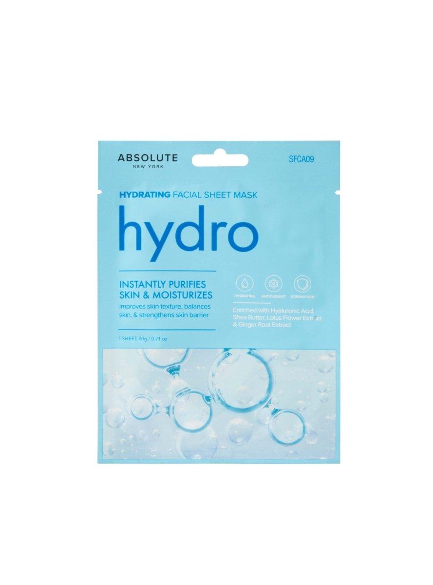 ABSOLUTE NEW YORK HYDRATING FACIAL SHEET MASK - ABSNY | BeautyForYou.ma