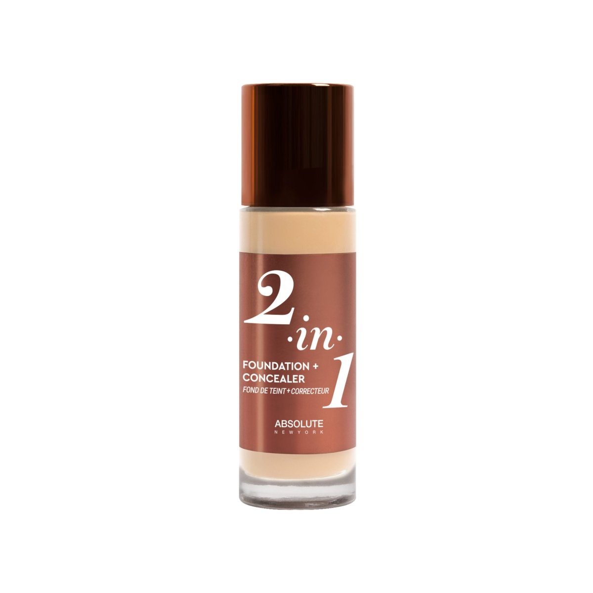 ABSOLUTE NEWYORK 2IN1 FOUNDATION&CONCEALER COOL PO - ABSNY | BeautyForYou.ma