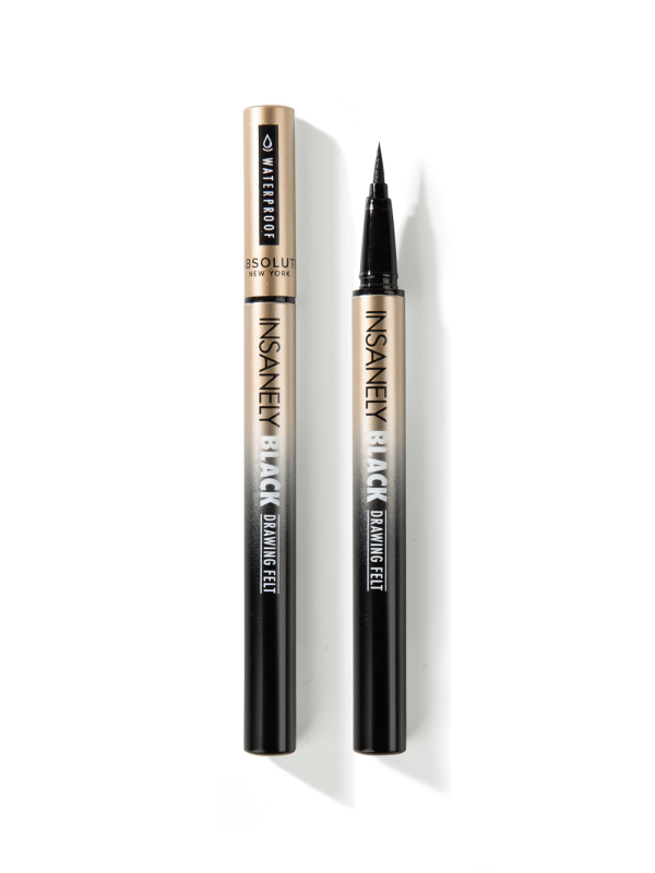 ABSOLUTE NEWYORK BLACK DRAWING FELT LIQUID EYELINER - ABSNY | BeautyForYou.ma