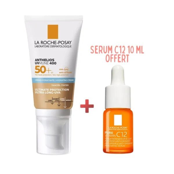 ANTHELIOS FONDANTE TEINTEE = VIT C12 10ML - La Roche - Posay | BeautyForYou.ma