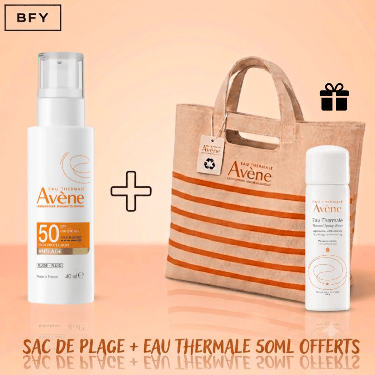 Avène Fluide Anti-Âge SPF50 – Protection Solaire & Correction Rides = SAC + EAU THERMALE OFFERTS - Avène | BeautyForYou.ma