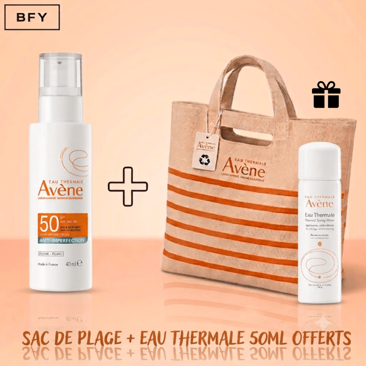 AVENE FLUIDE ANTI-IMPERFECTION SPF50 = SAC + EAU THERMALE OFFERTS - Avène | BeautyForYou.ma