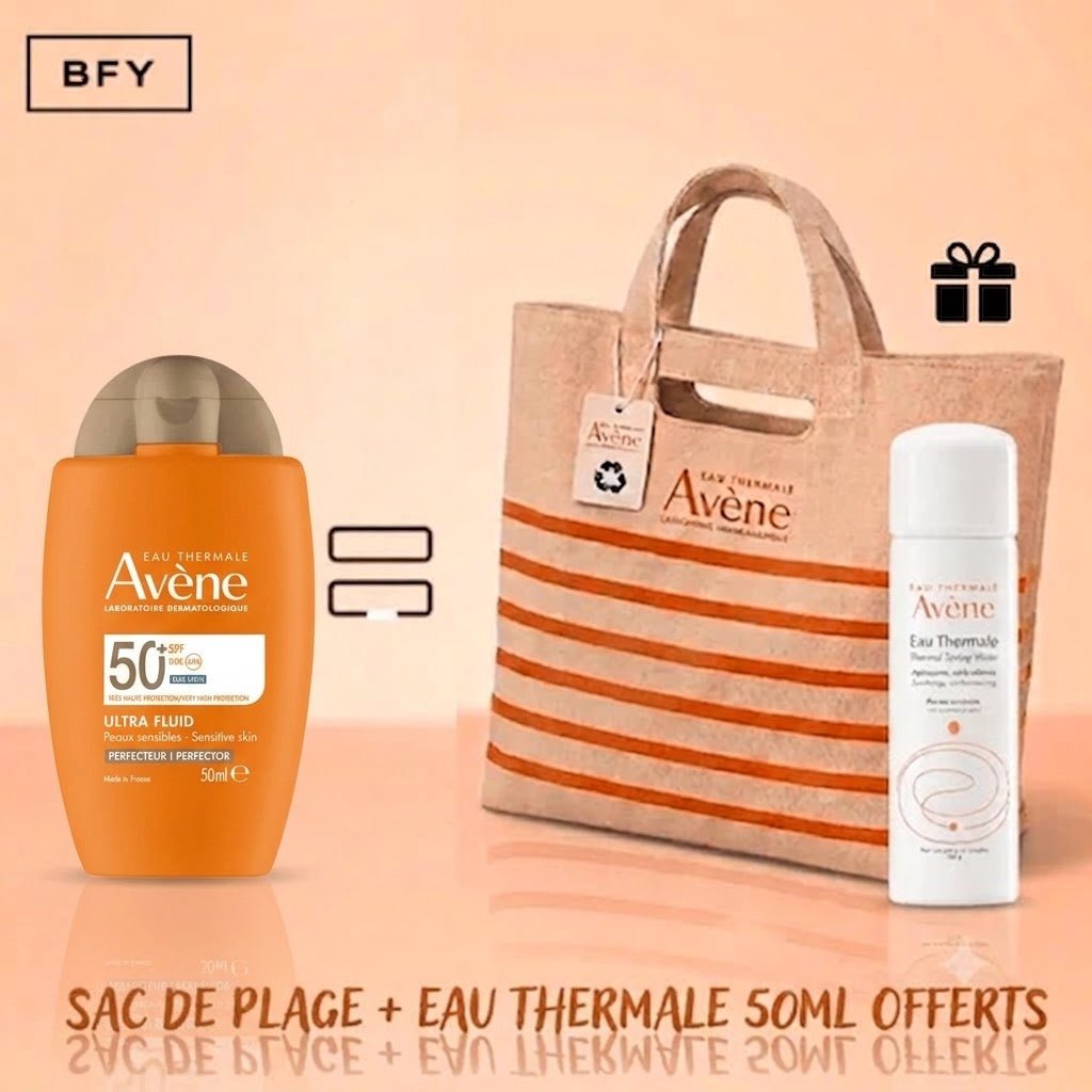 AVENE ULTRA FLUID PERFECTOR SPF50+ = SAC + EAU THERMALE - Avène | BeautyForYou.ma