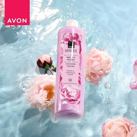 Avon Senses Pretty Peony Shower Cream - Peony & Magnolia Scent 500ml - Avon | BeautyForYou.ma