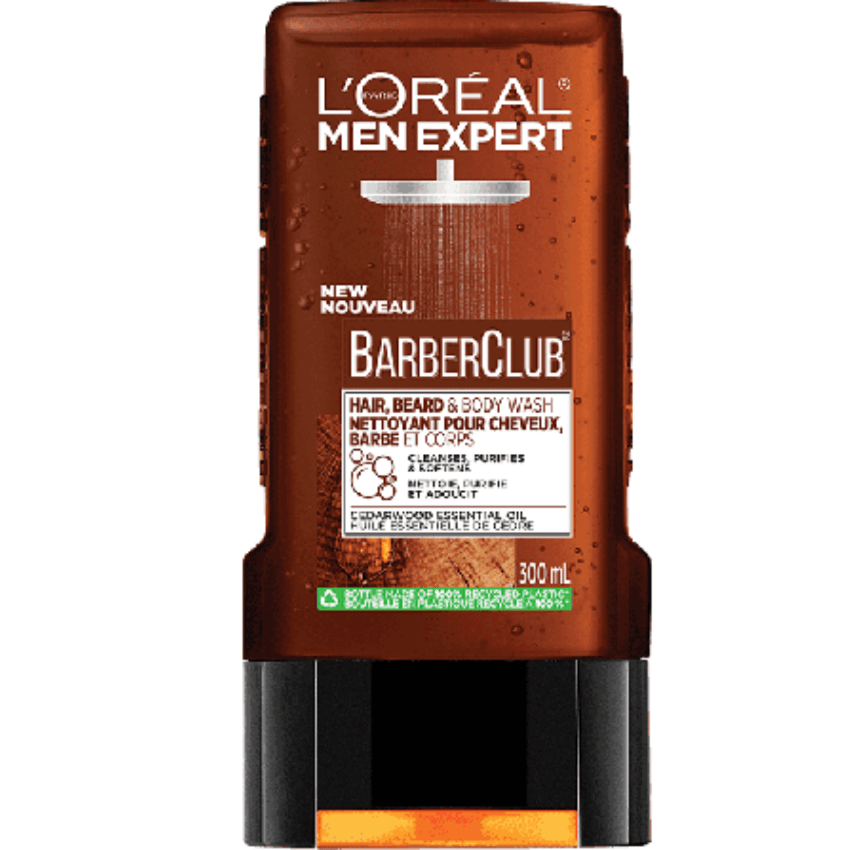 Barberclub - Gel Douche Corps, Cheveux et Barbe - 300 ml - L'Oréal Paris | BeautyForYou.ma