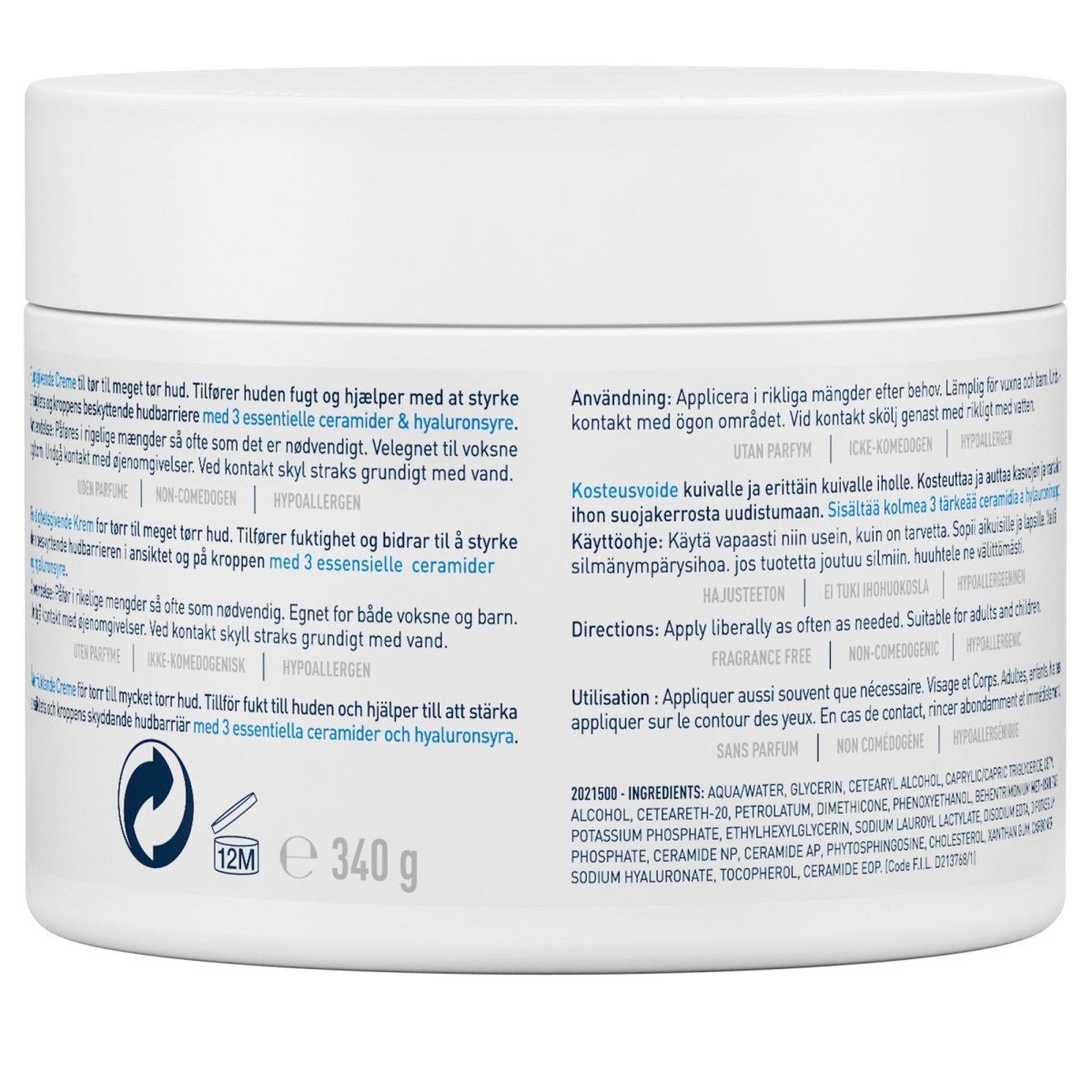 Baume hydratant 340 g - Cerave | BeautyForYou.ma