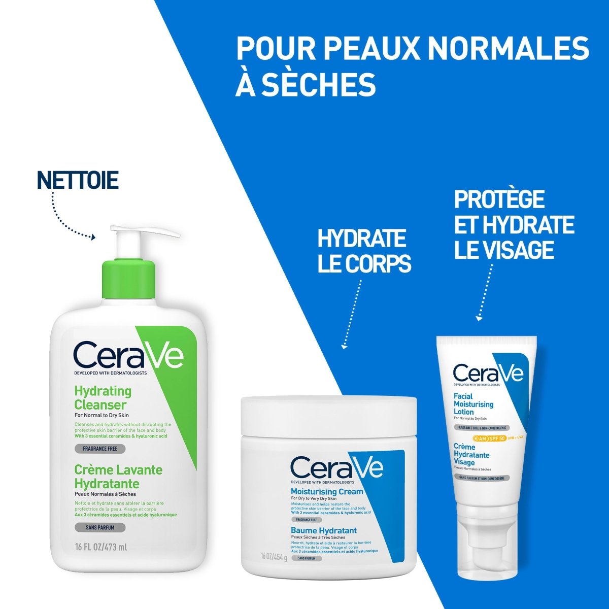 Baume hydratant 473 ml - Cerave | BeautyForYou.ma