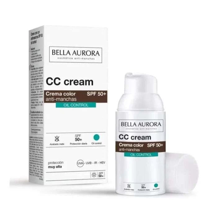 BELLA AURORA CC CREAM Anti-taches SPF50 OIL FREE 30ML - BELLA AURORA | BeautyForYou.ma