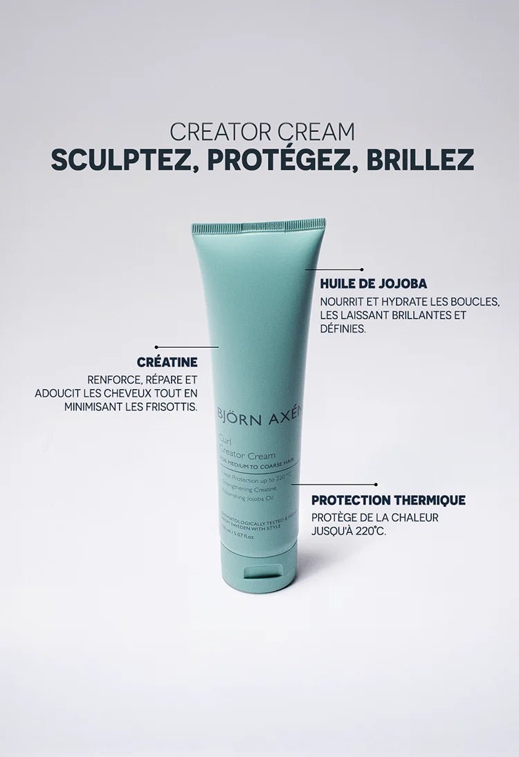 BJORN AXEN PACK CURL ESSENTIAL SHAMPOO + CONDITIONER + CREAM : La routine ultime pour vos boucles - BJÖRN AXÉN | BeautyForYou.ma