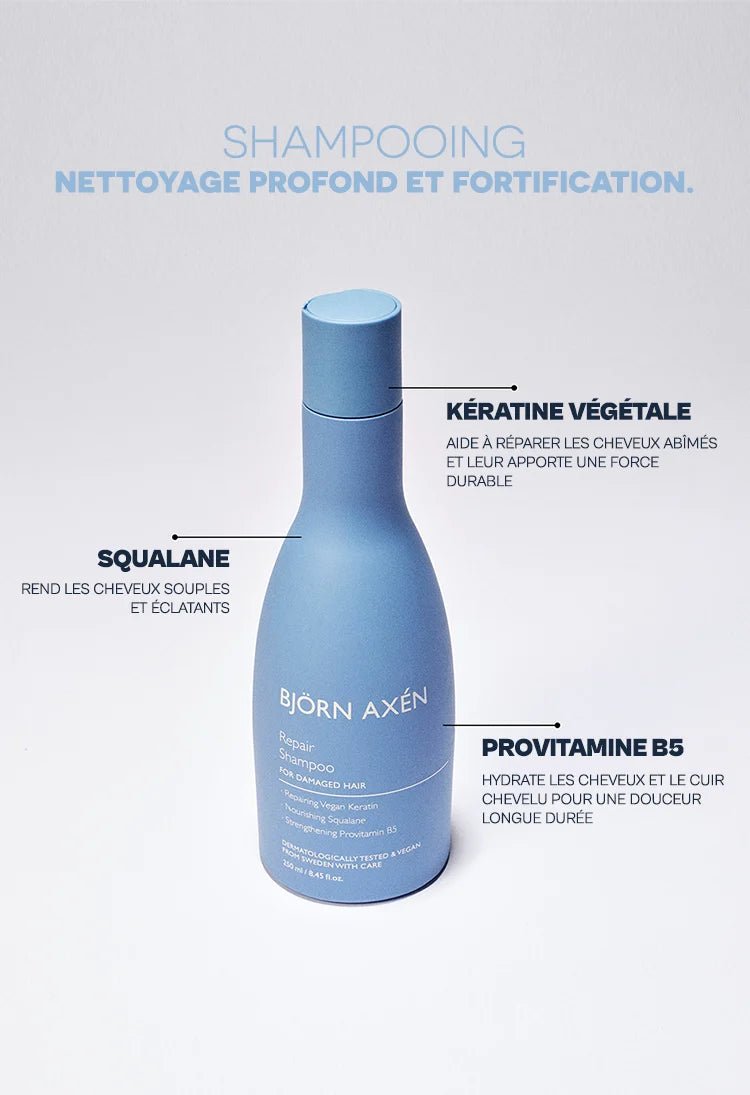 BJORN AXEN Pack REPAIR INTENSE SHAMPOOING + CONDITIONER + BOND SERUM - BJÖRN AXÉN | BeautyForYou.ma