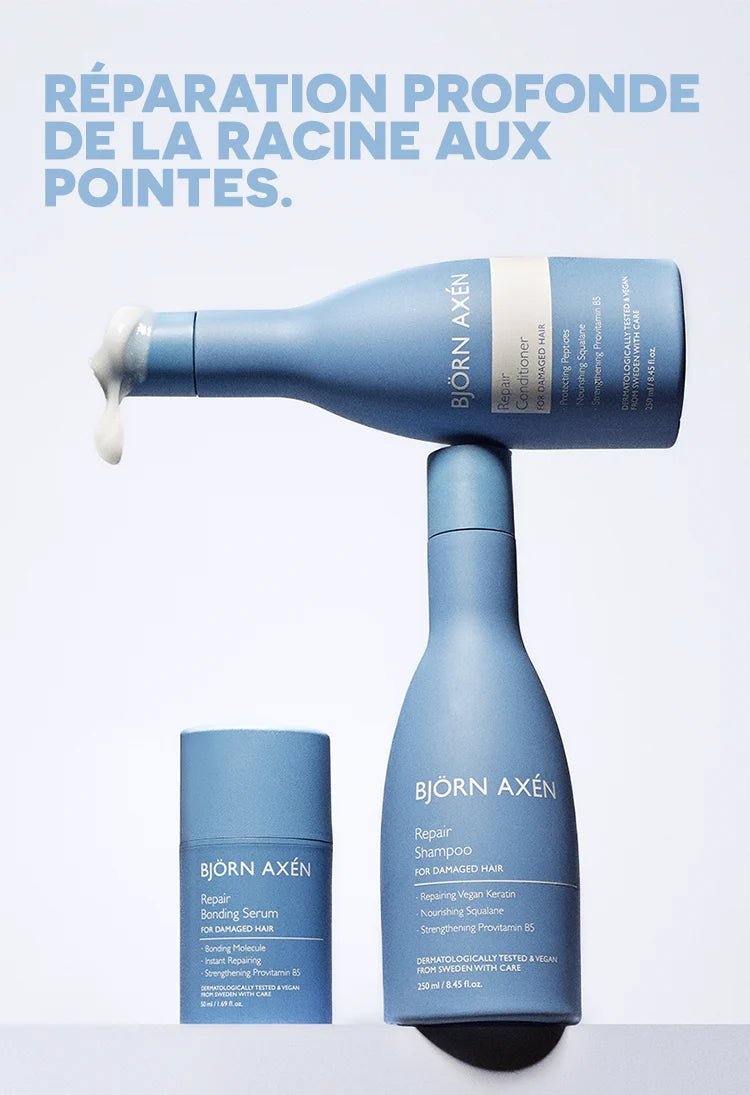BJORN AXEN Pack REPAIR INTENSE SHAMPOOING + CONDITIONER + BOND SERUM - BJÖRN AXÉN | BeautyForYou.ma