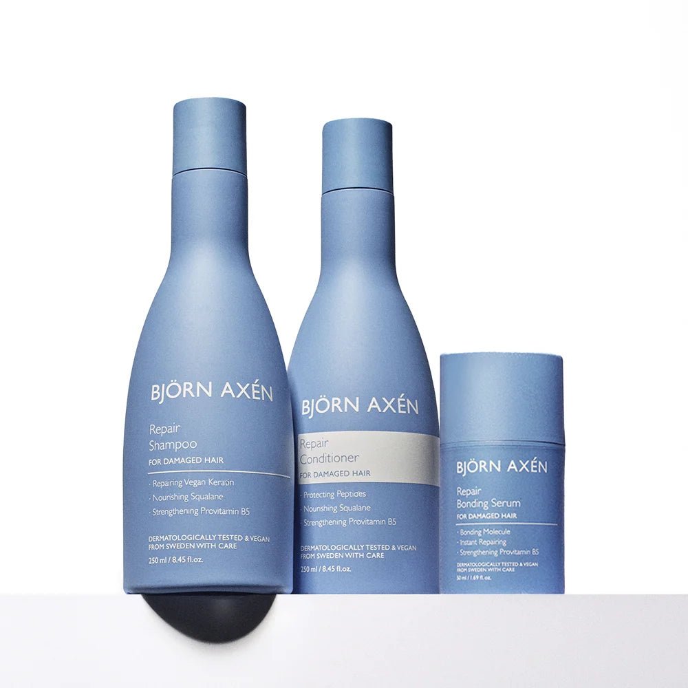 BJORN AXEN Pack REPAIR INTENSE SHAMPOOING + CONDITIONER + BOND SERUM - BJÖRN AXÉN | BeautyForYou.ma