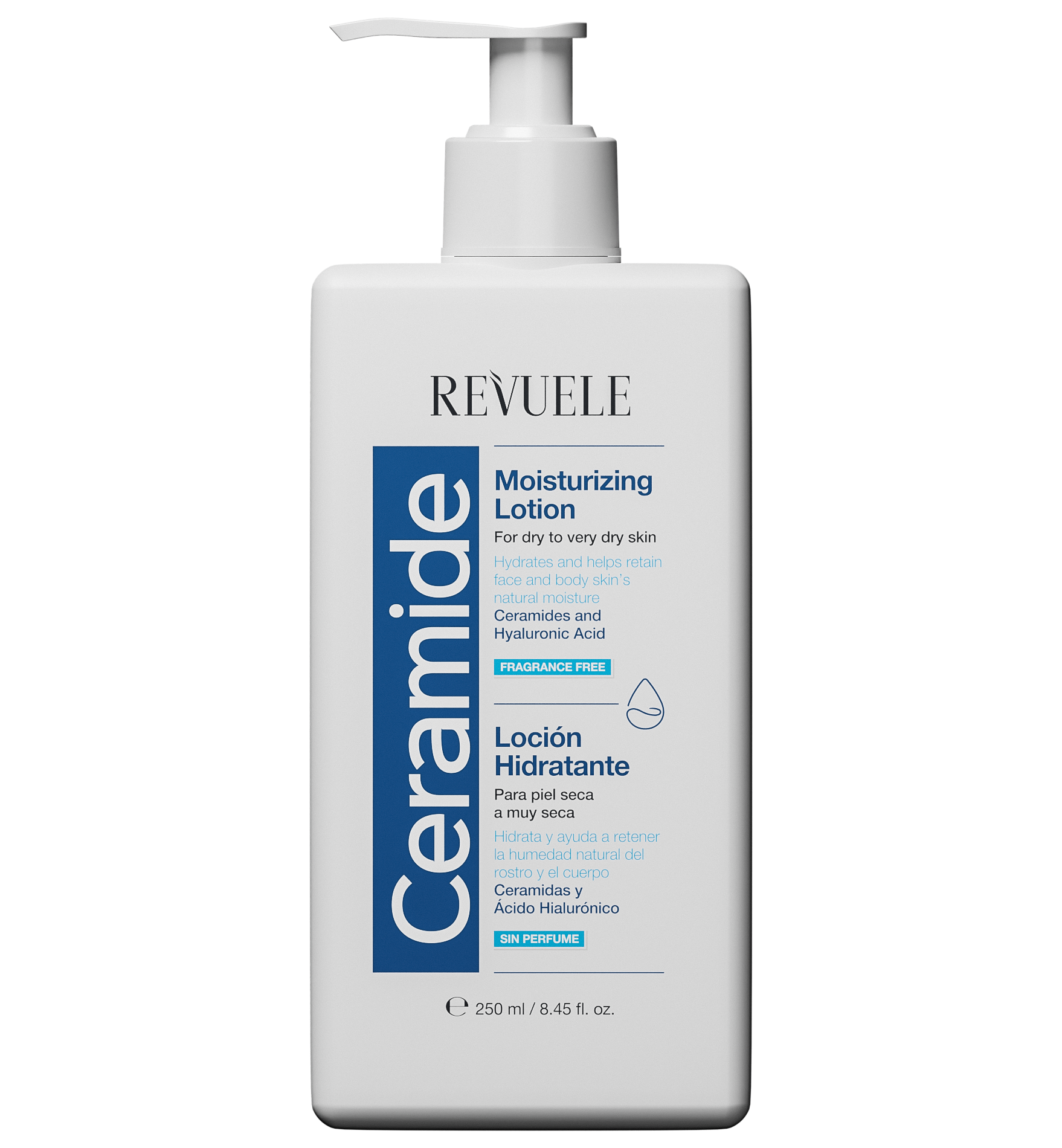 REVUELE CERAMIDE MOISTURIZING LOTION, 250ml