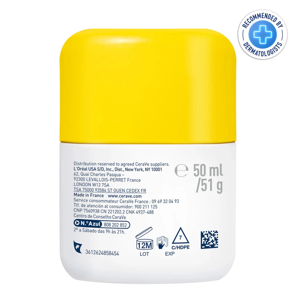 Cerave Fluide Hydratant Invisible SPF50 Peau Normale à Sèche 50ml - Cerave | BeautyForYou.ma