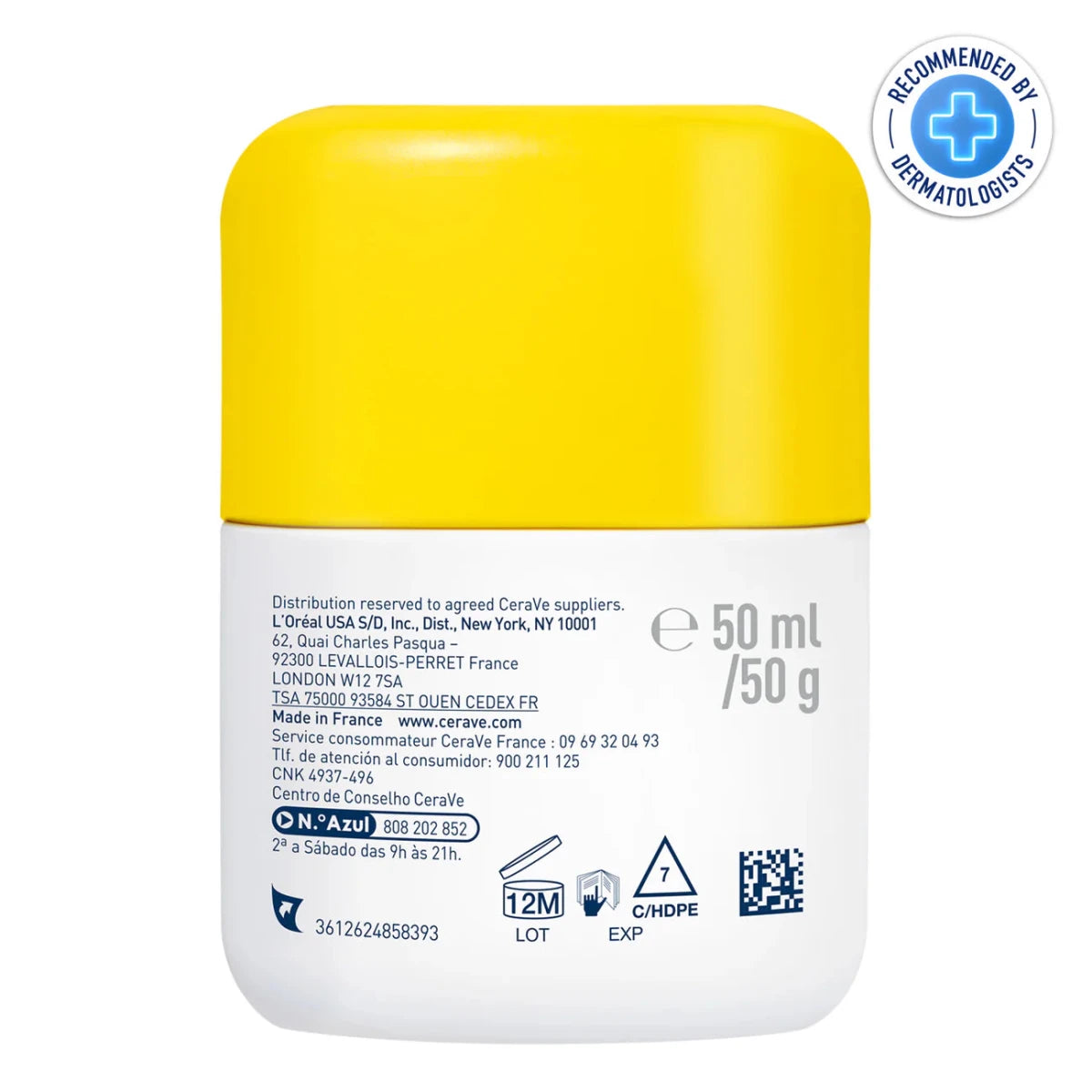 Cerave Fluide Invisible Toucher Sec SPF50+ Peau Normale à grasses Tendance acnéique 50ml - Cerave | BeautyForYou.ma
