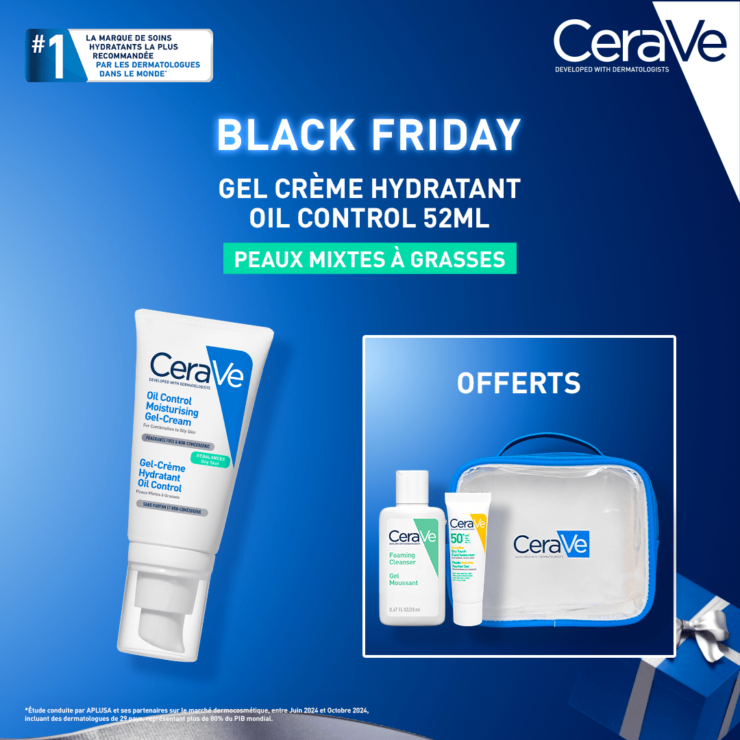 CeraVe Gel-Crème Hydratant Oil Control Visage 52 ML - Cerave | BeautyForYou.ma