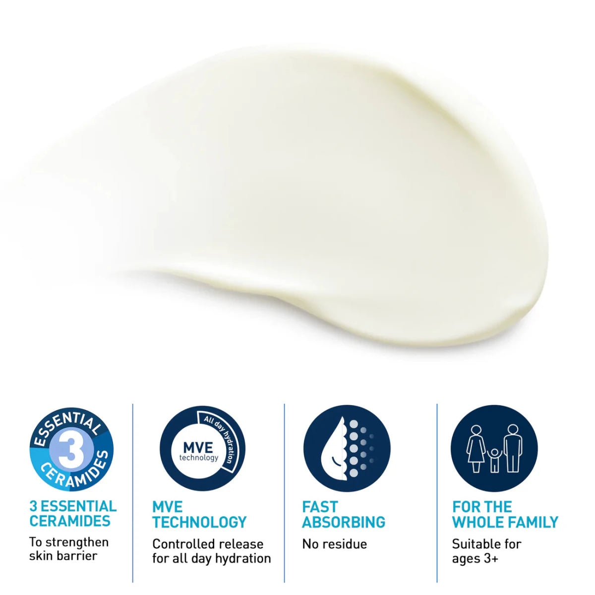 Cerave Lait Solaire Invisible Hydratant SPF50+ Peau Normale à Sèche Peau sensible 75ml - Cerave | BeautyForYou.ma