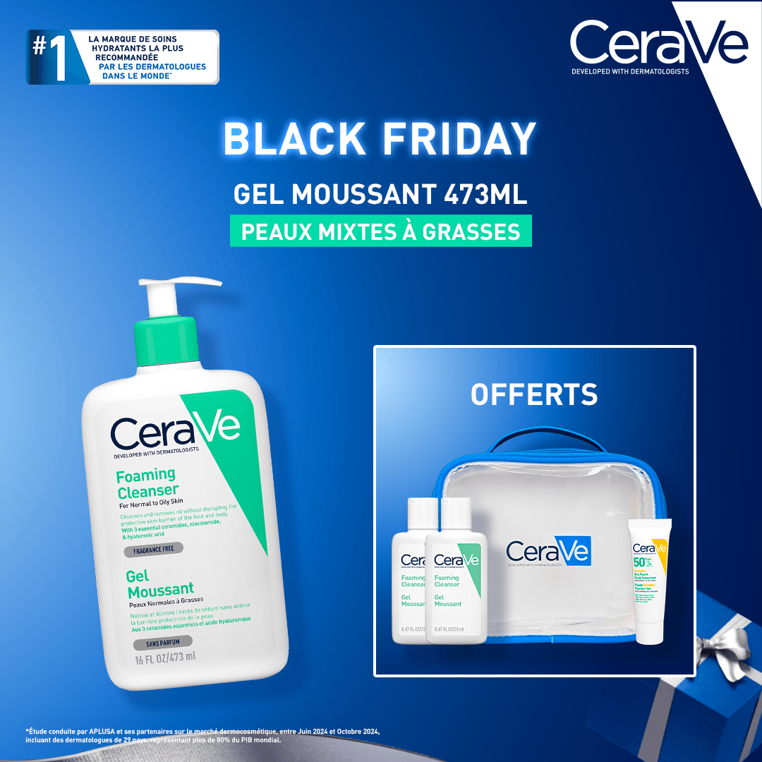 CERAVE PACK Gel moussant 473ML - Cerave | BeautyForYou.ma