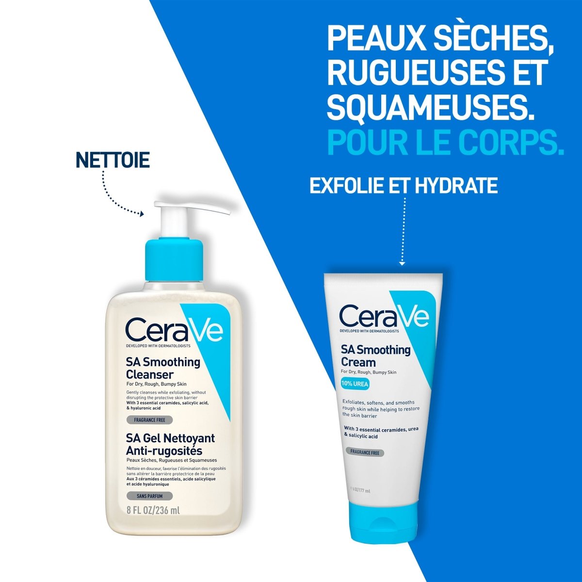 CeraVe SA Crème Anti - Rugosité 177ml - Cerave | BeautyForYou.ma