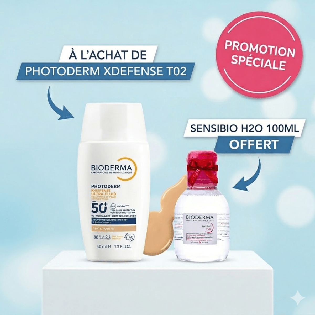 Coffret Photoderm Xdefense T02 + Sensibio H20 100 ML - Bioderma | BeautyForYou.ma