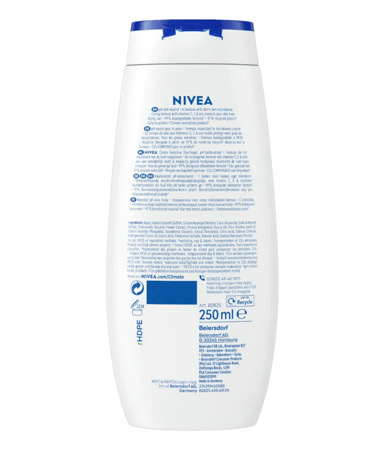 Crème de douche Crème Sensitive 250 ml - 80825