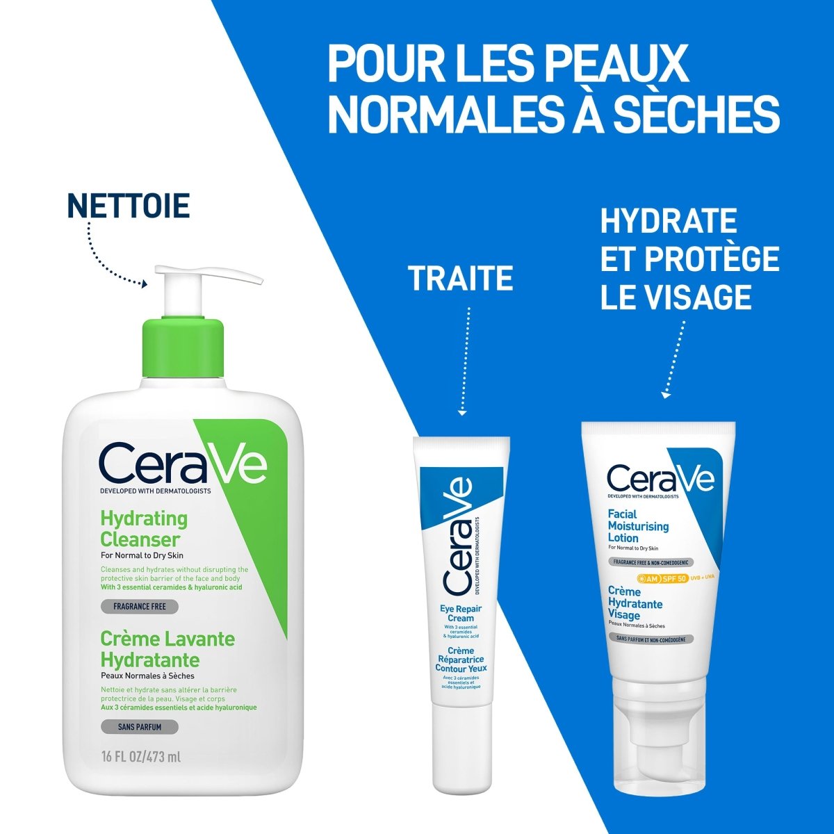 Crème hydratante SPF50 52ml - Cerave | BeautyForYou.ma