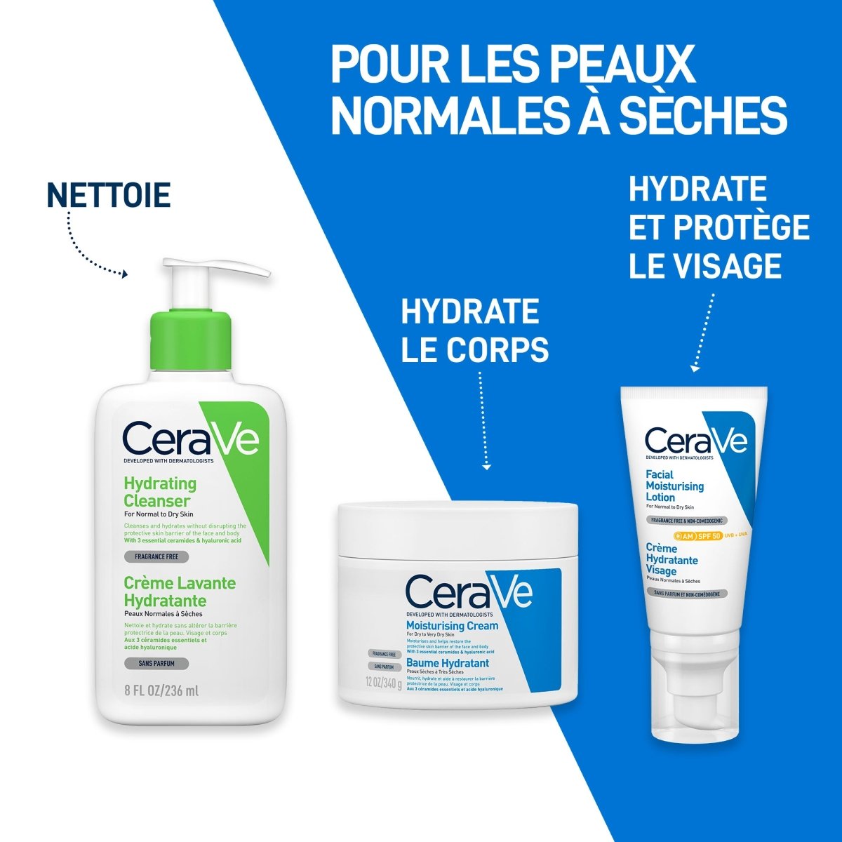 Crème lavante 236 ML - Cerave | BeautyForYou.ma