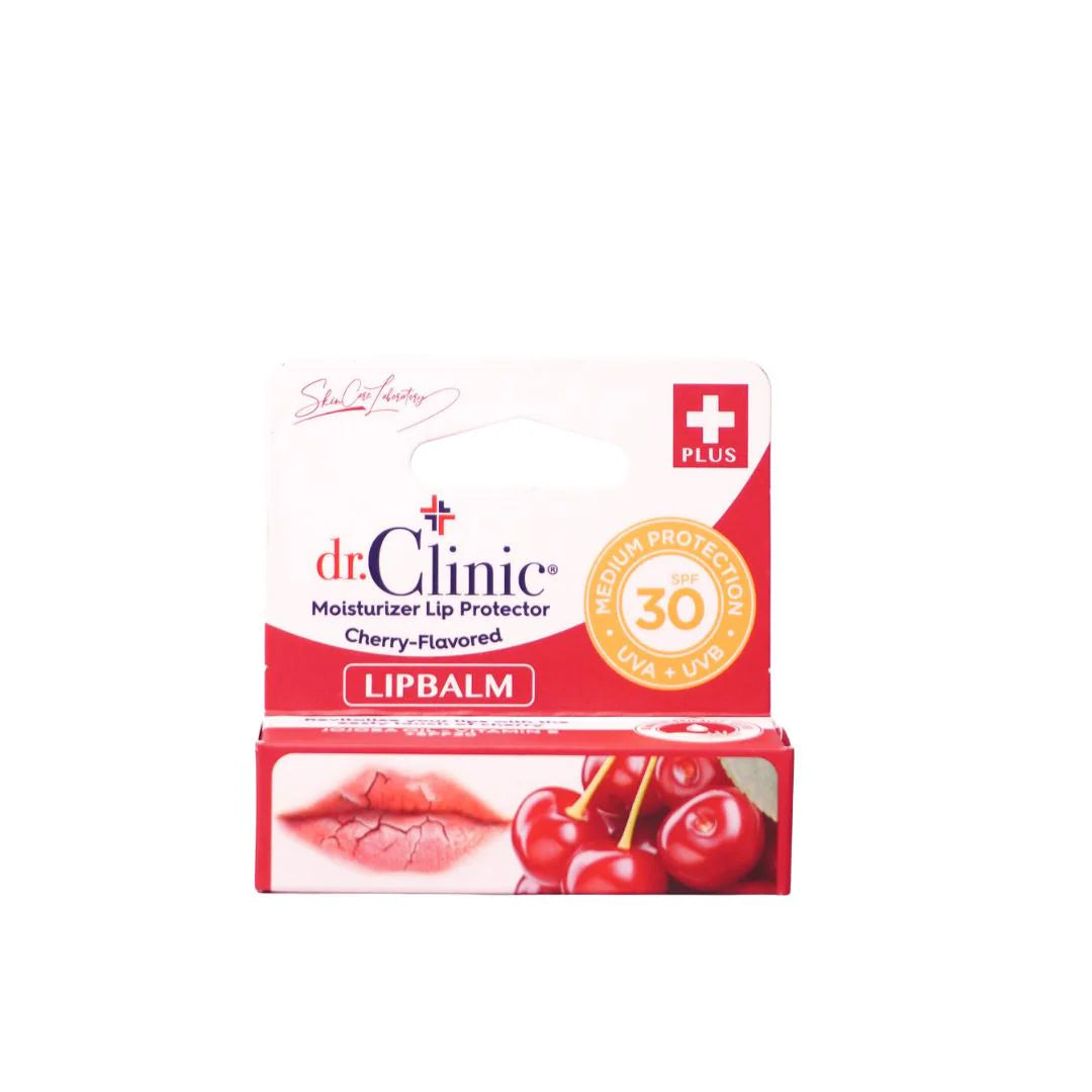 Dr. Clinic Baume à Lèvres SPF 30 – Cerise - Dr. Clinic | BeautyForYou.ma