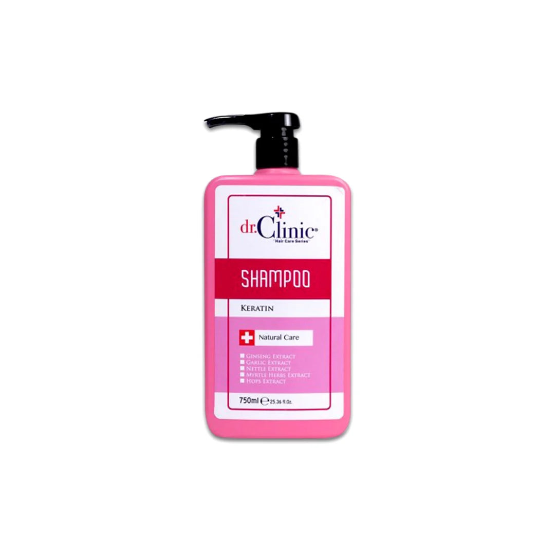 Dr. Clinic Shampooing Kératine 750 ml - Dr. Clinic | BeautyForYou.ma